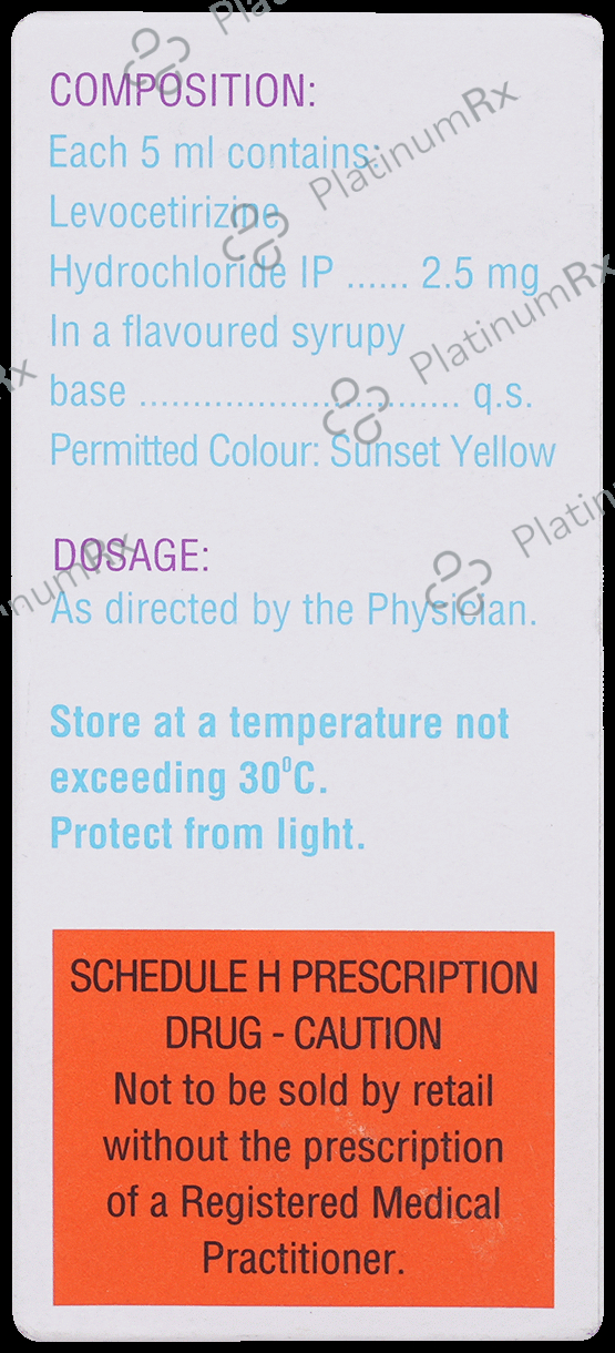 1 AL 2.5mg Syrup 30ml
