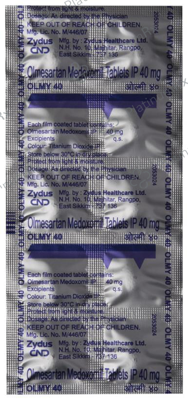 Olmy 40mg Tablet 10s