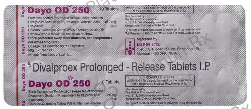 Dayo OD 250mg Tablet PR 10s