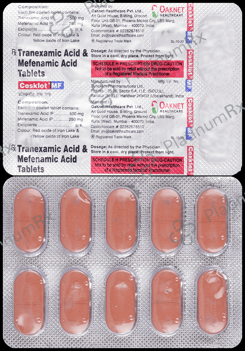 Cosklot MF 500mg/250mg Tablet