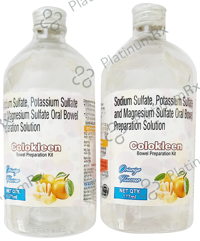 Colokleen Bowel Prepration Kit (177ml Each) Orange