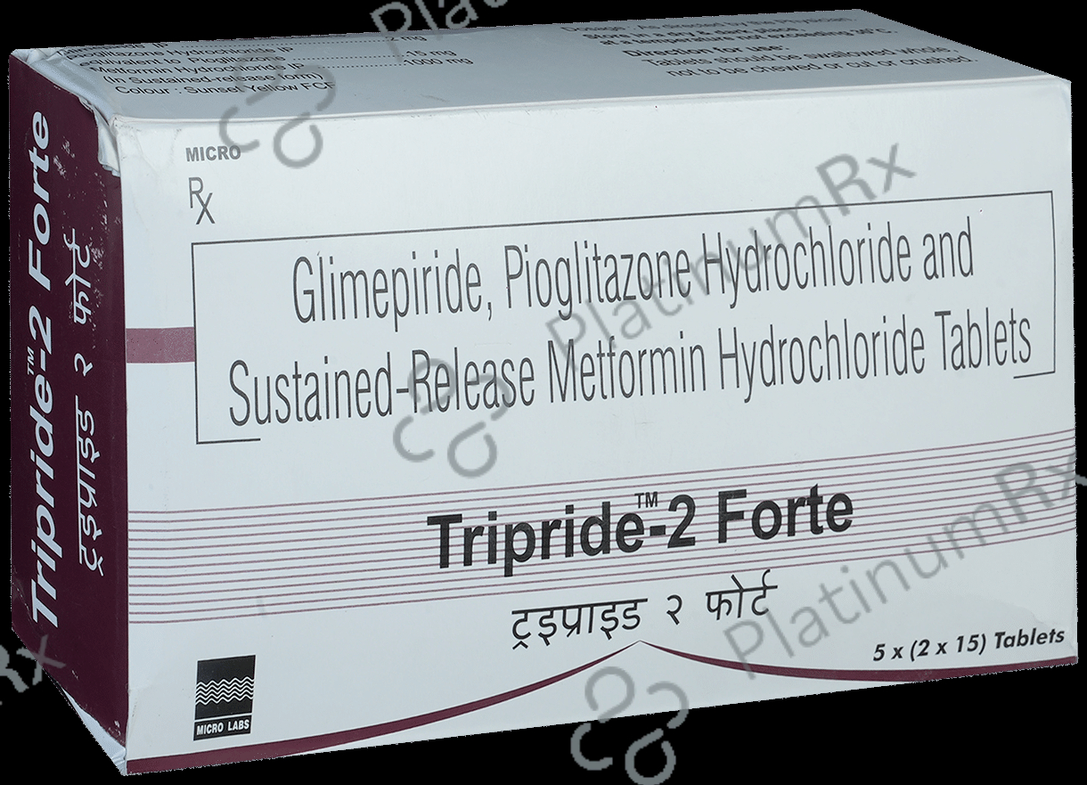 Tripride 2 Forte 2/1000/15mg Tablet SR 15s