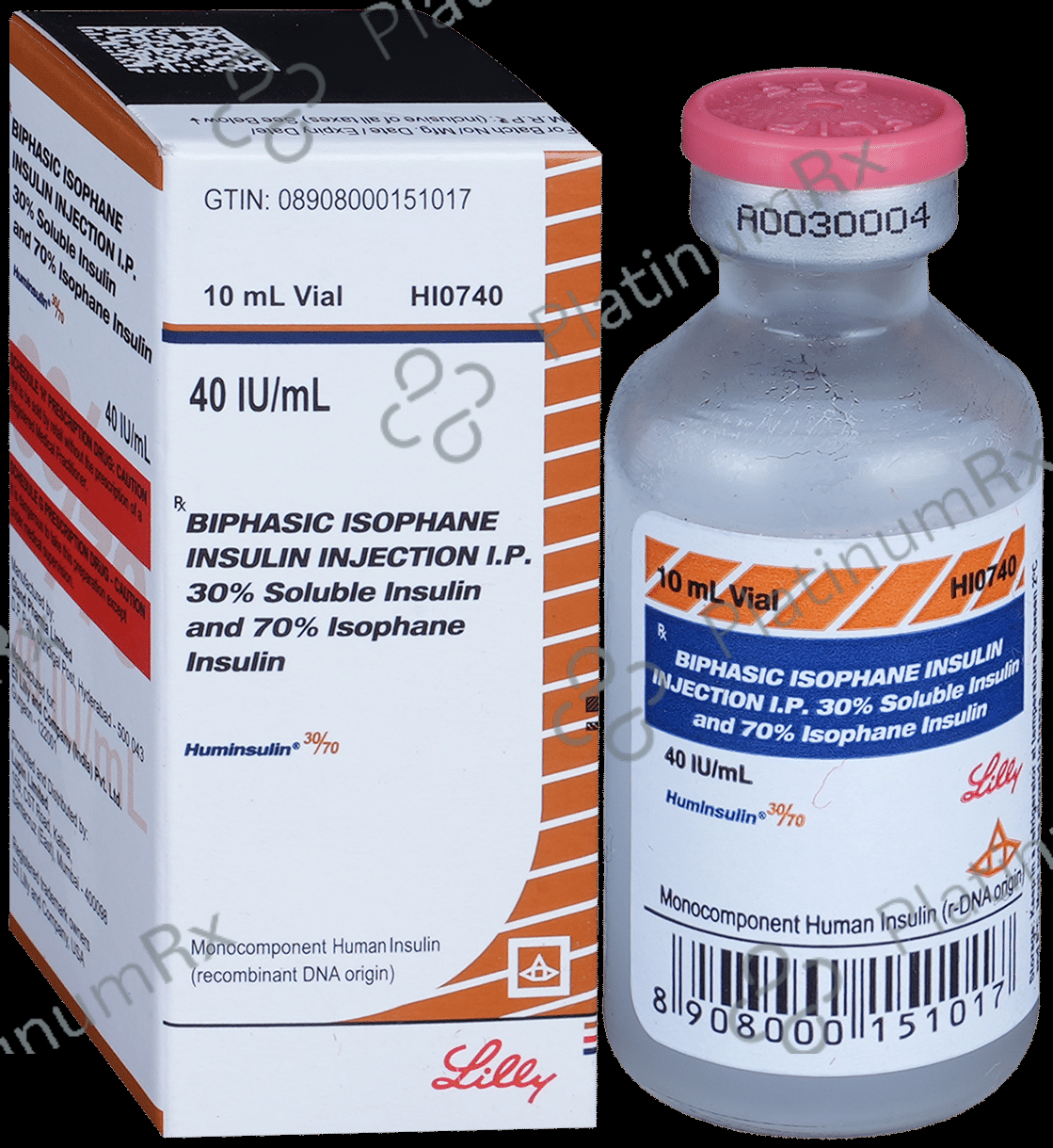 Huminsulin 30/70 (40 IU/ml) (1*10ml Vial)