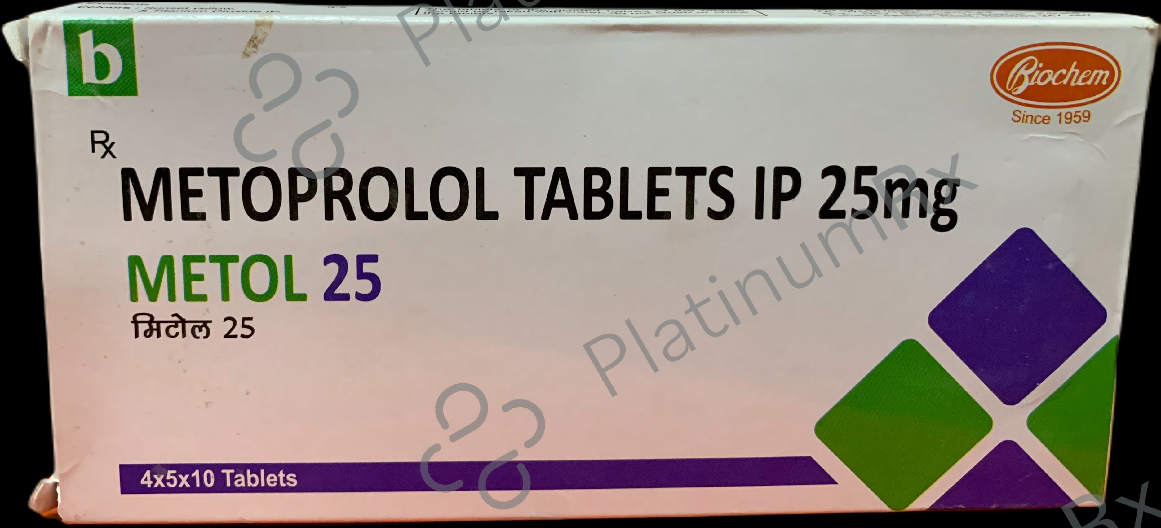 Metol 25mg Tab 10s