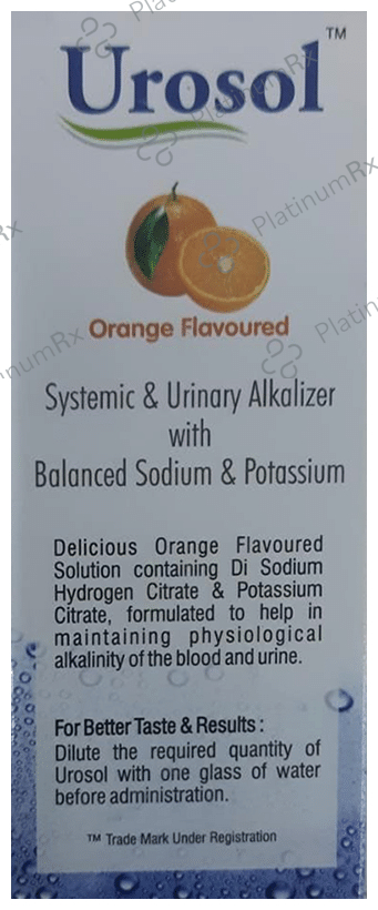 Urosol Syrup Orange Sugar Free