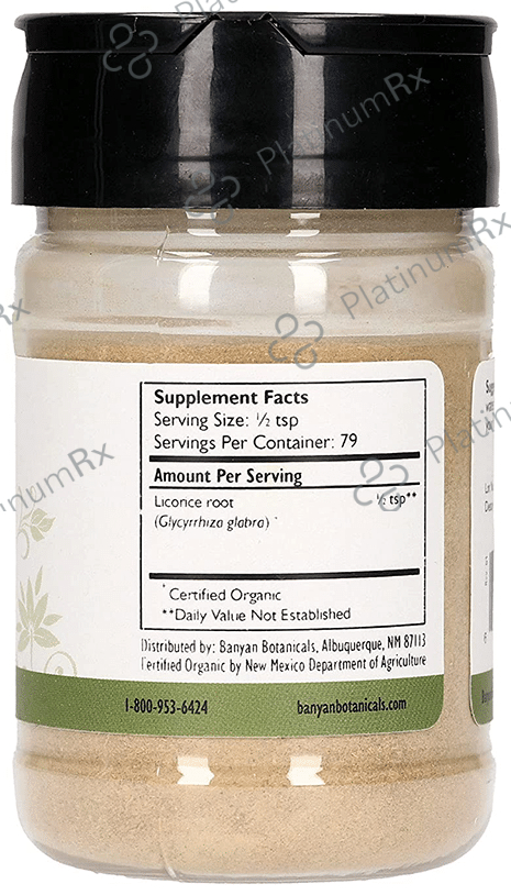Banyan Botanicals Licorice (Glycyrrhiza Glabra) Powder 88 gm