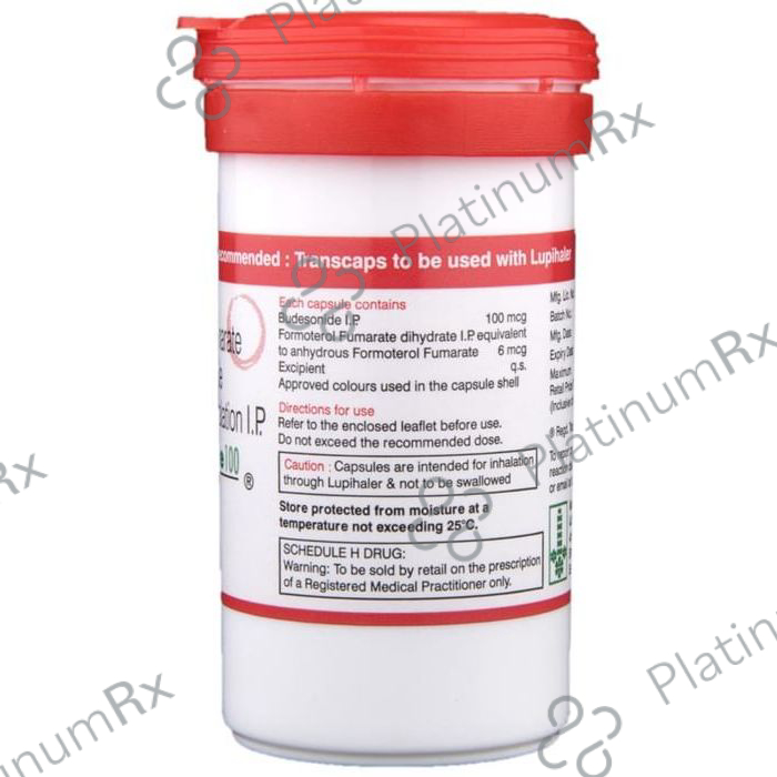 Budamate 100/6mcg Transcaps 30s