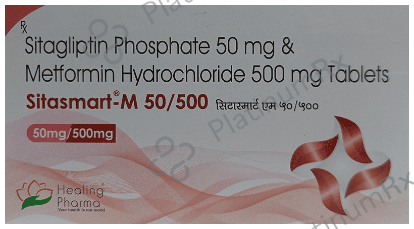 Sitasmart-M 50mg/500mg Tablet