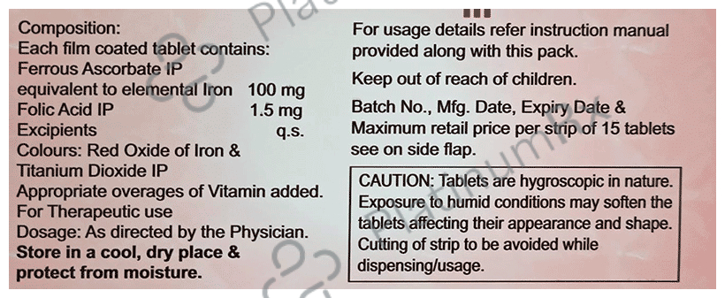 Orofer XT 100/1.5mg Tablet 15s