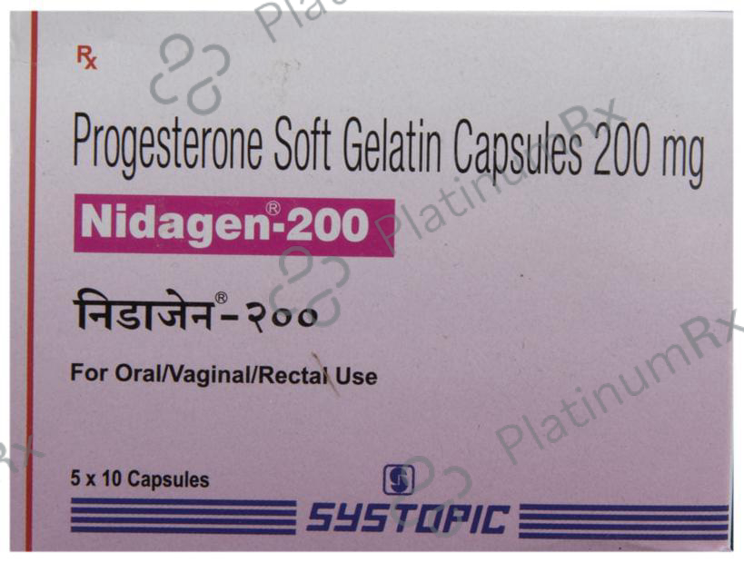 Nidagen 200mg Soft Gelatin Capsule 10s