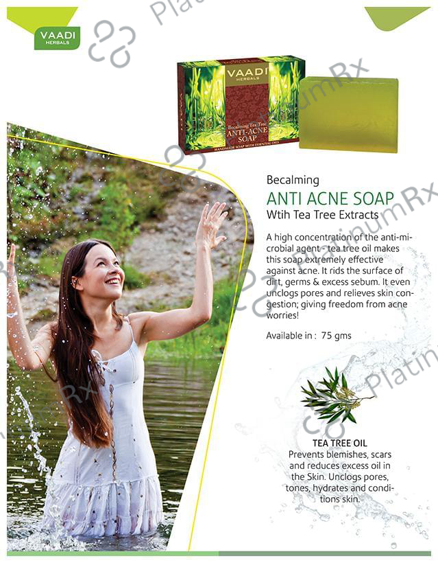 Vaadi Herbals Becalming Tea Tree Anti-Acne Soap