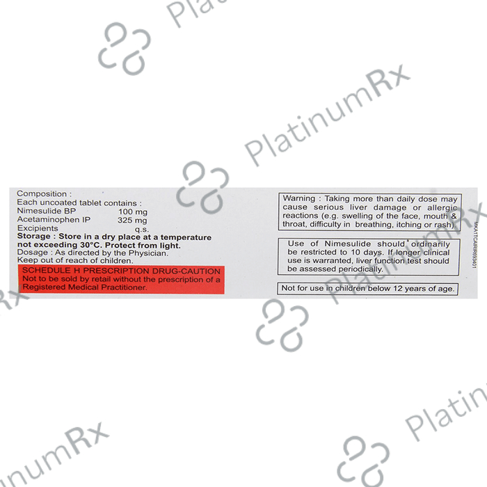 Nobel Plus 100/325mg Tablet 10s