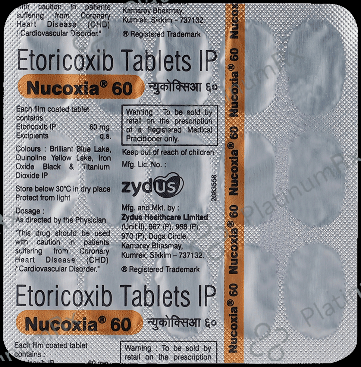 Nucoxia 60mg Tablet 15s