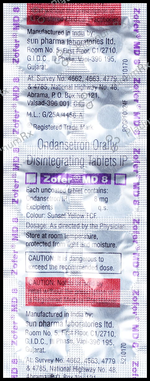 Zofer 8mg Tablet 10s