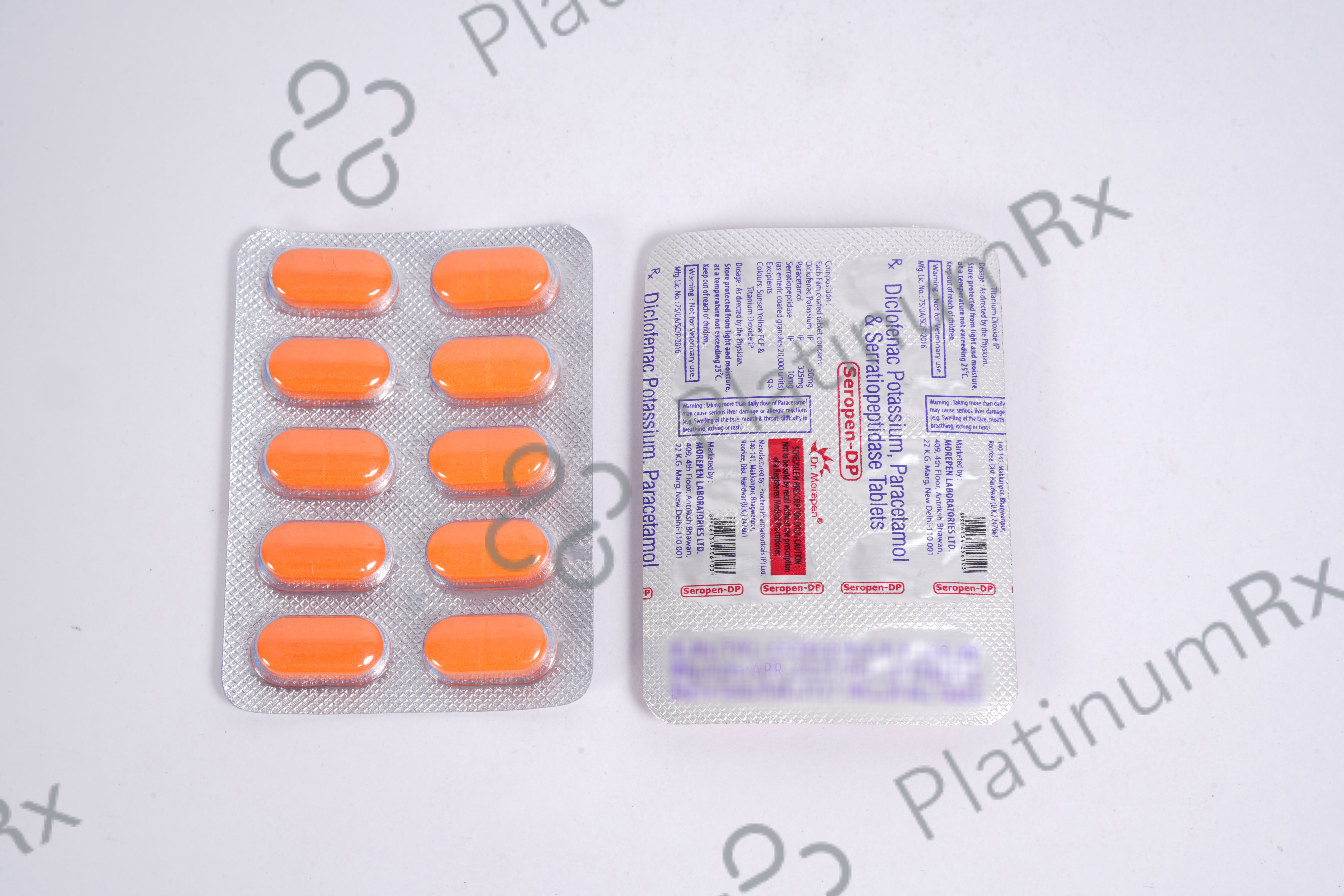 Seropen DP 50/325/10mg Tablet 10s