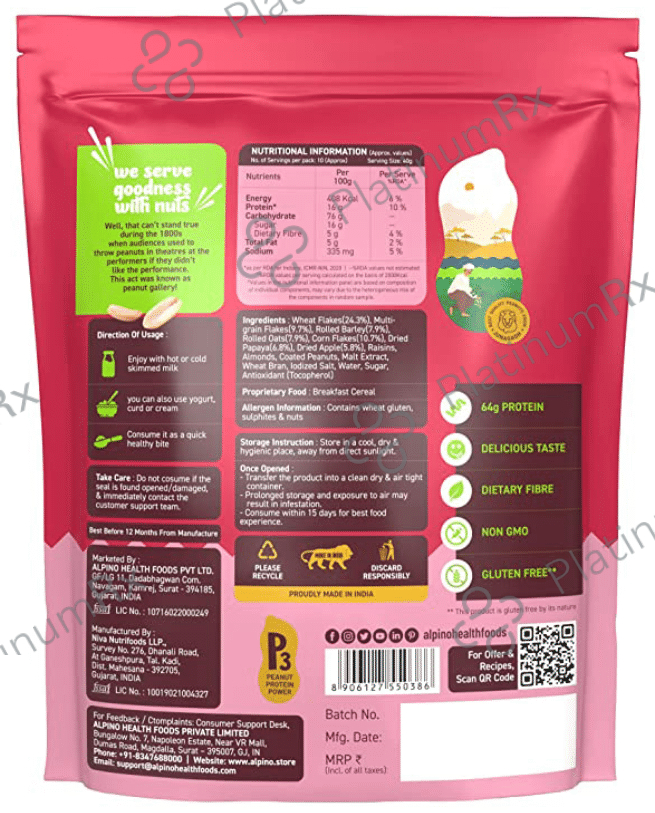Alpino Peanut Super Muesli Fruit and Nut