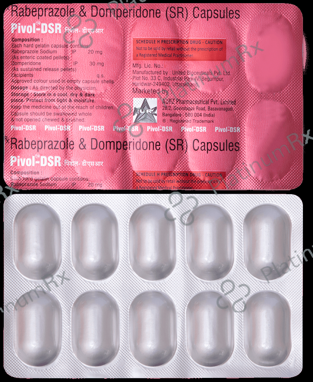 Pivol DSR 30/20mg Capsule 10s