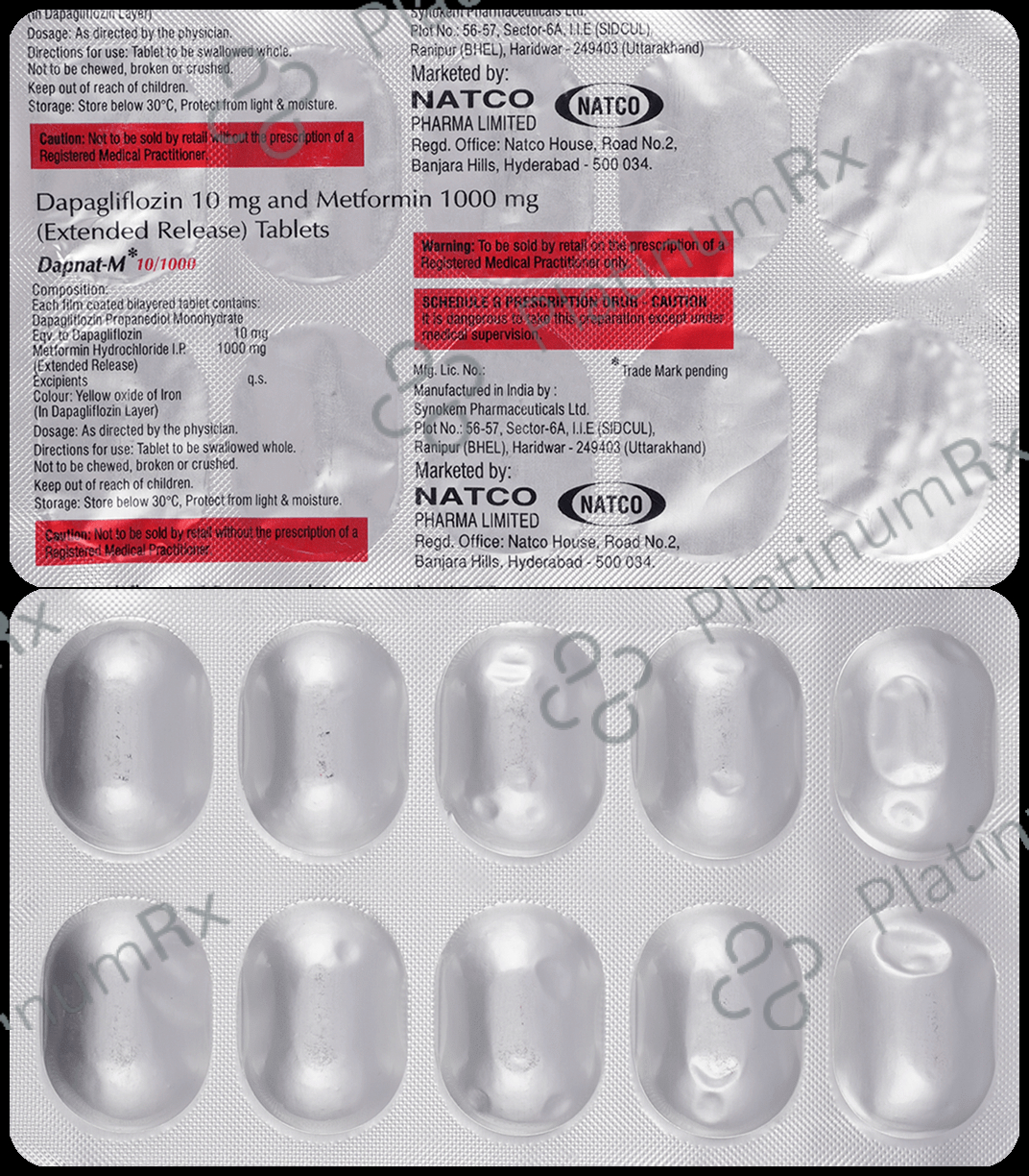 Dapnat-M 10/1000 Tablet ER