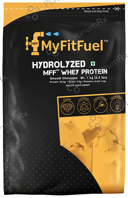 MyFitFuel Hydrolyzed Whey Protein Powder Smooth Chocolate 1 kg