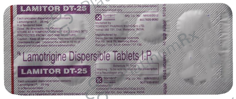 Lamitor DT 25mg Tablet 10s