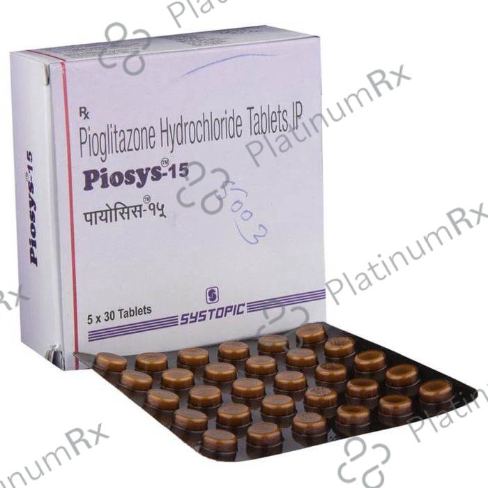 Piosys 15mg Tablet 30s