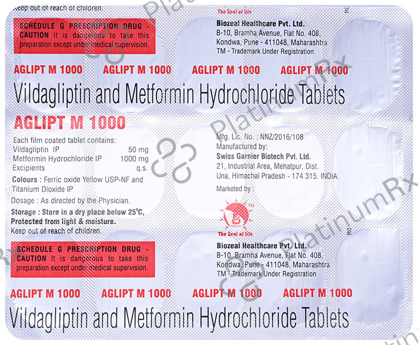Aglipt M 1000 Tablet