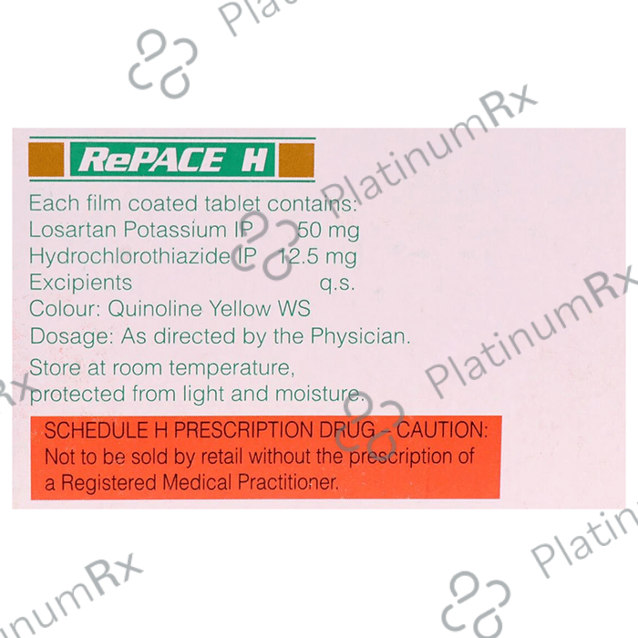 Repace H 12.5/50mg Tablet 10s