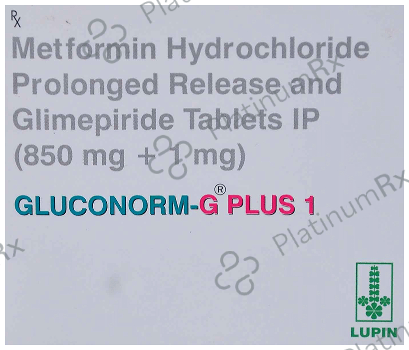 Gluconorm G Plus 1/850mg Tablet PR 15s