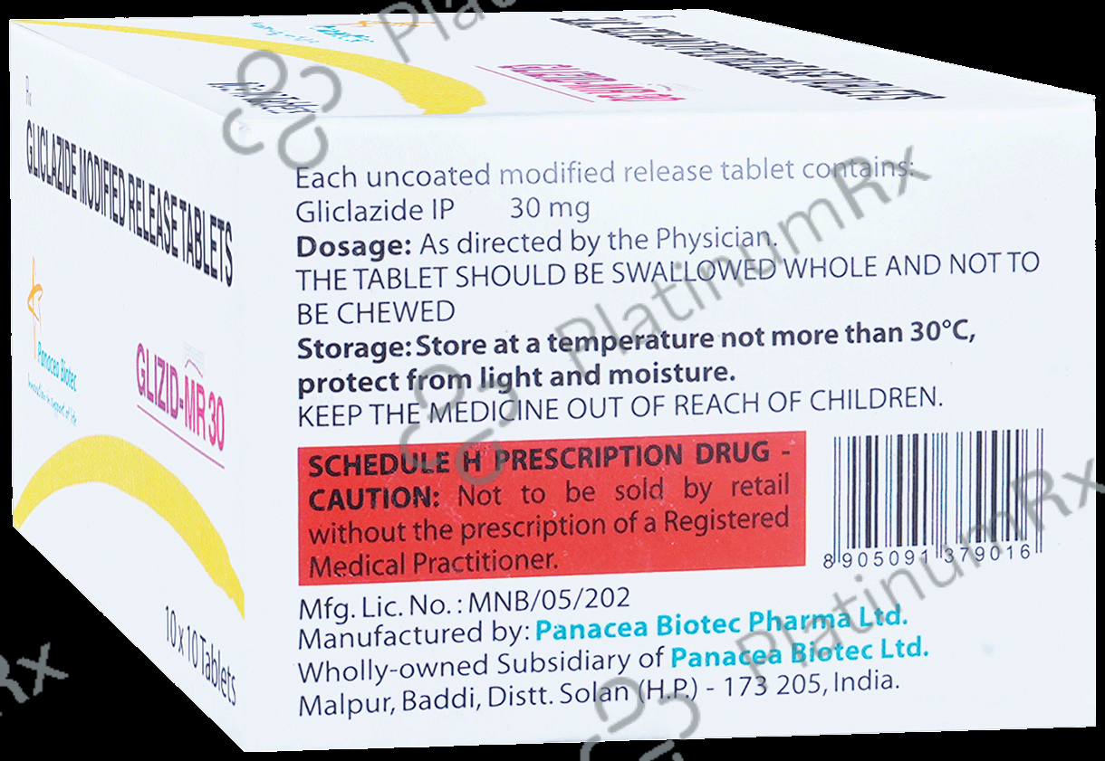 Glizid MR 30mg Tablet 10s