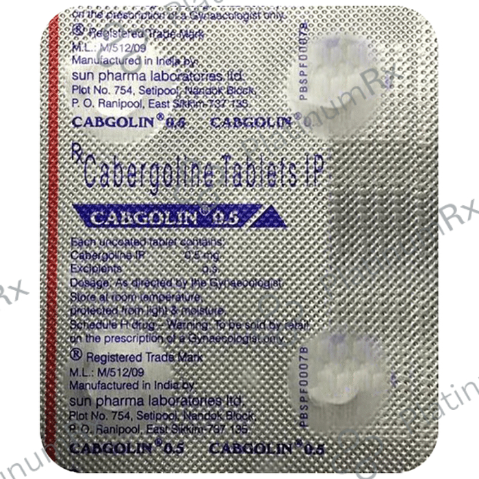 Cabgolin 0.5mg Tablet 4s