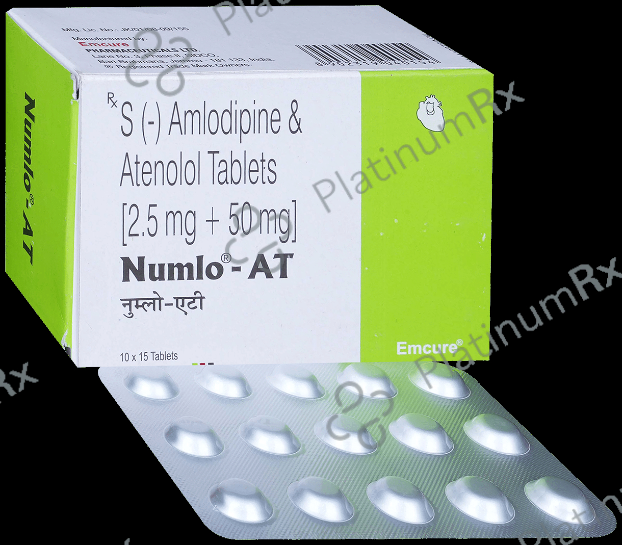 Numlo AT 2.5/50mg Tablet 15s