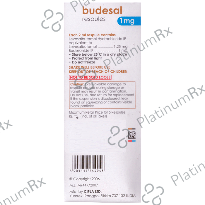 Budesal 1mg Respule 2ml