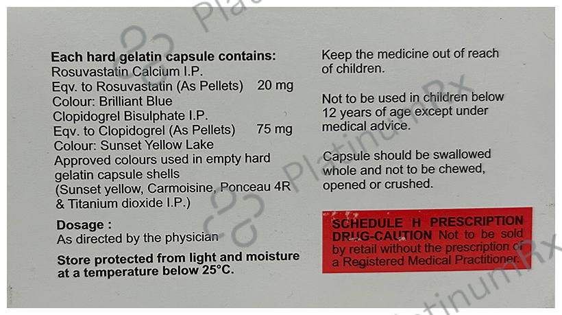 Rosave-C 20mg/75mg Capsule