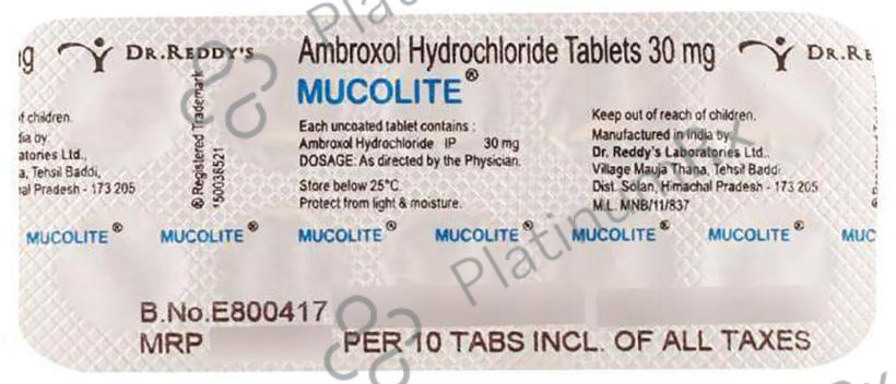 Mucolite 30mg Tablet 10s