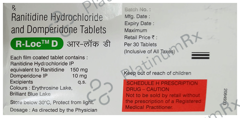 R Loc D 10/150mg Tablet 30s