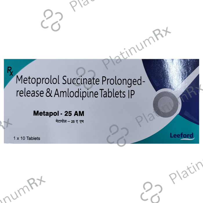 Metapol 5/25mg AM Tablet PR 10s