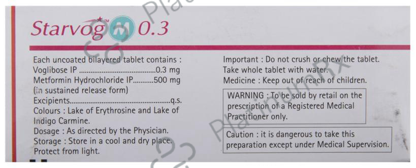 Starvog M SR 500/0.3mg Tablet 10s