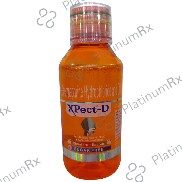 Xpect-D Syrup Mixed Fruit Sugar Free