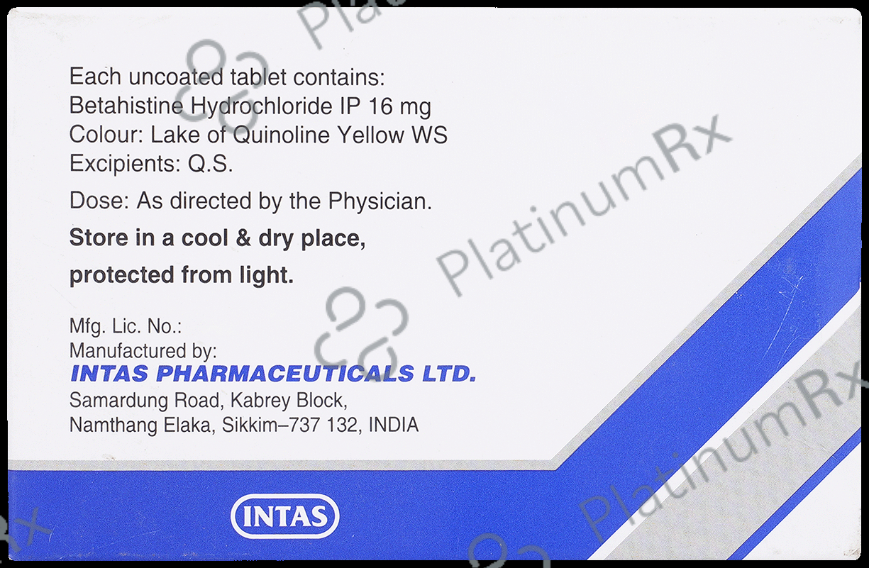 Zevert MD 16mg Tablet MD 15s