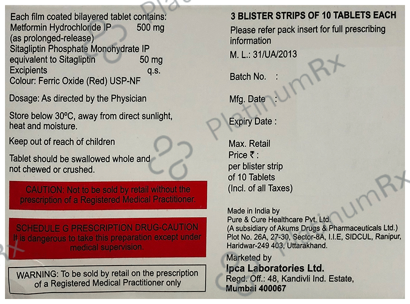 Suitglip-M XR 50/500 Tablet