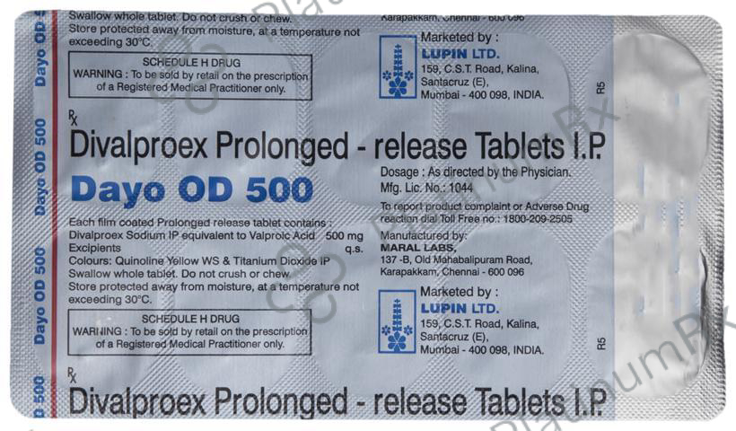 Dayo OD 500mg Tablet PR 10s