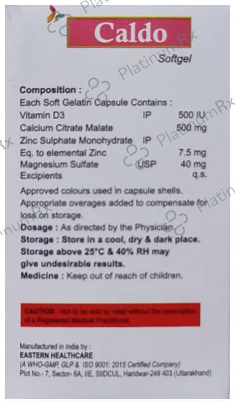 Caldo Softgel Capsule
