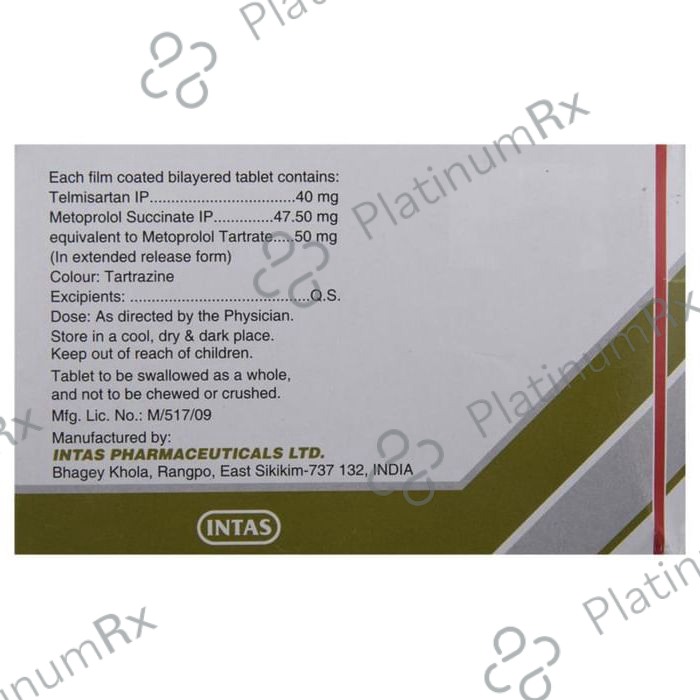 Sartel Beta 50/40mg Tablet ER 15s
