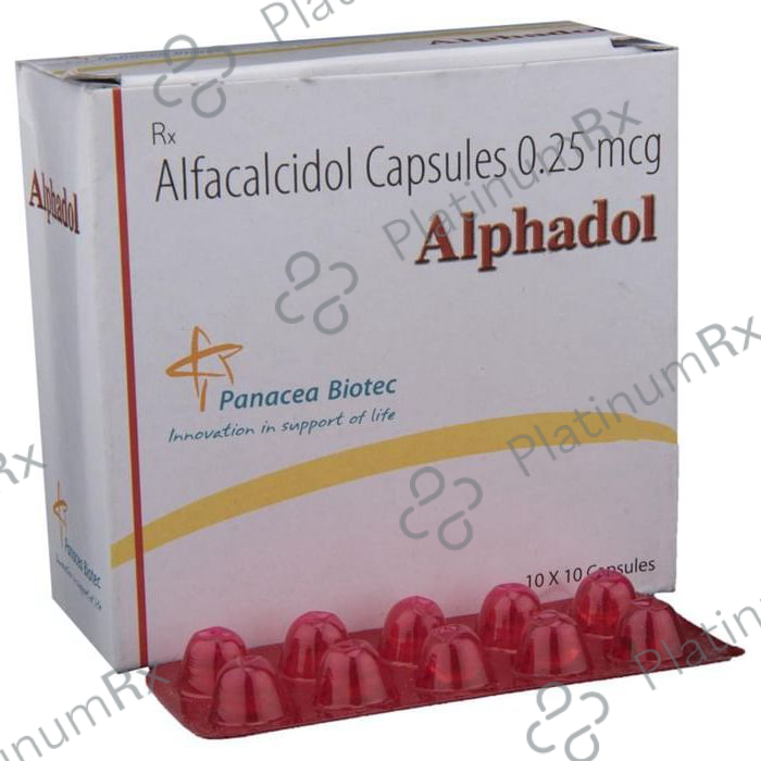Alphadol 0.25mcg Capsule 10s