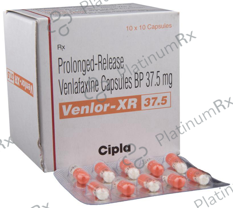 Venlor XR 37.5mg Capsule PR 10s