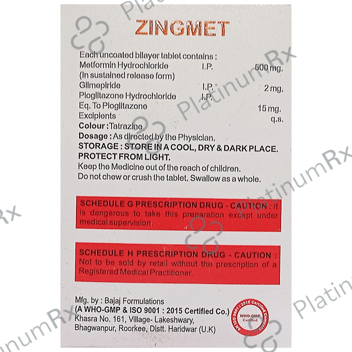 Zingmet Tablet SR