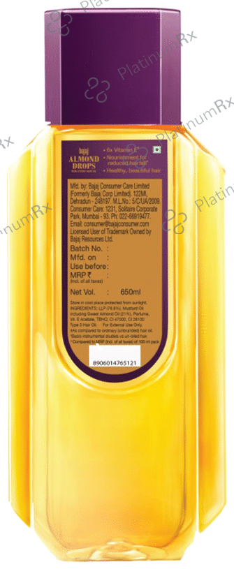 Bajaj Almond Drops Hair Oil 650 ml