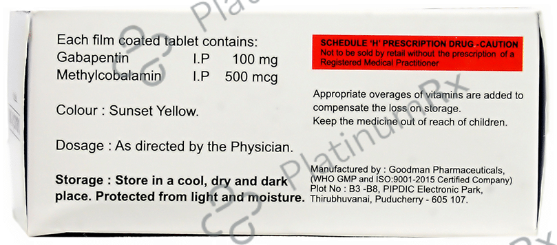 Gabasiz-M 100 Tablet