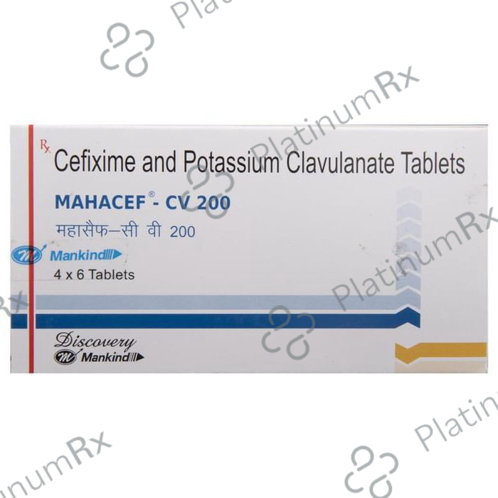 Mahacef CV 200 200/125mg Tablet 6s