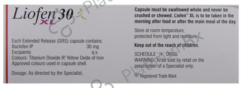Liofen XL 30mg Capsule 10s